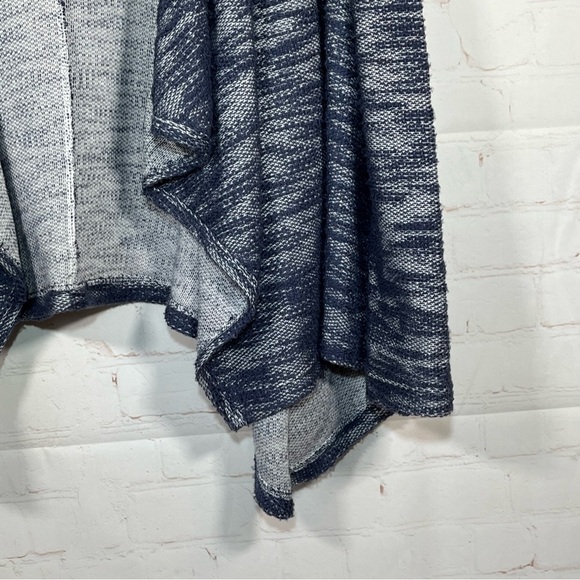 Hollister Hooded OpenCardigan Sweater Womens Size XS Blue Heathered Long Sleeve - Picture 7 of 10